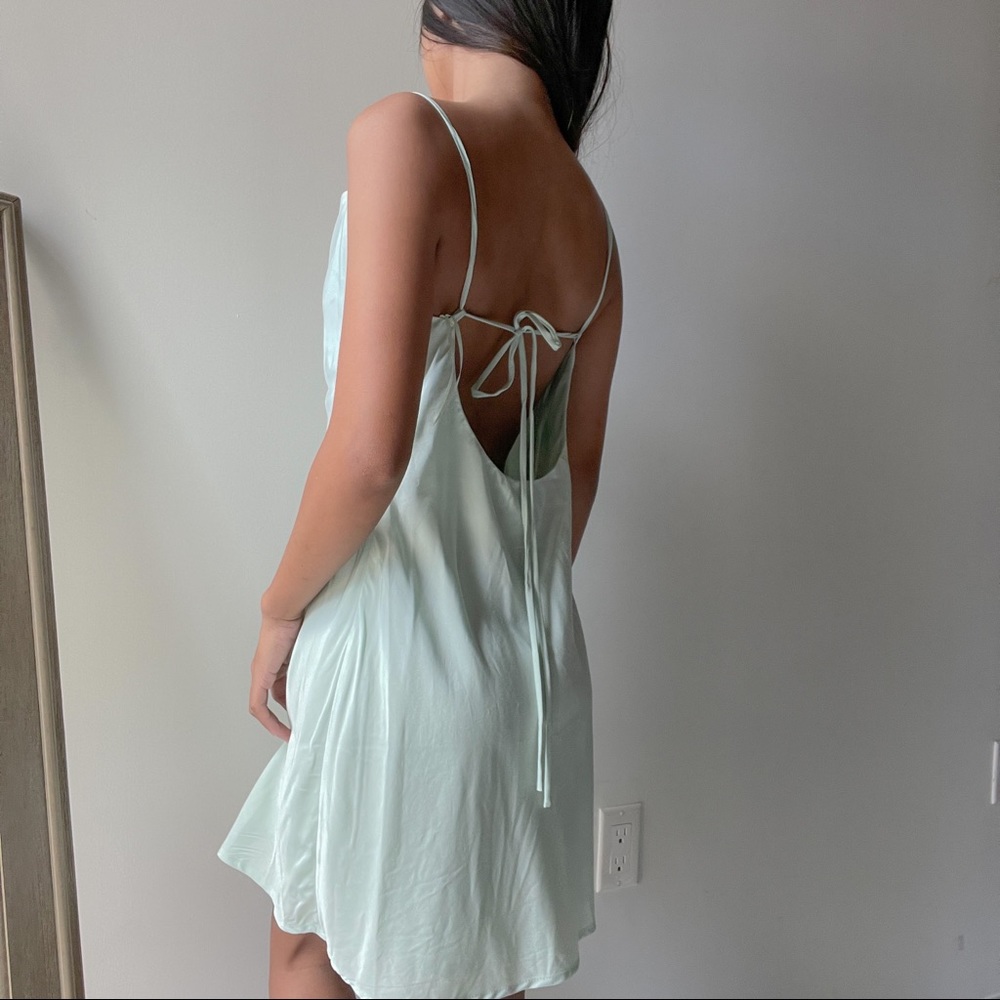 Cowl Neck Mini Dress - Picture 2 of 5